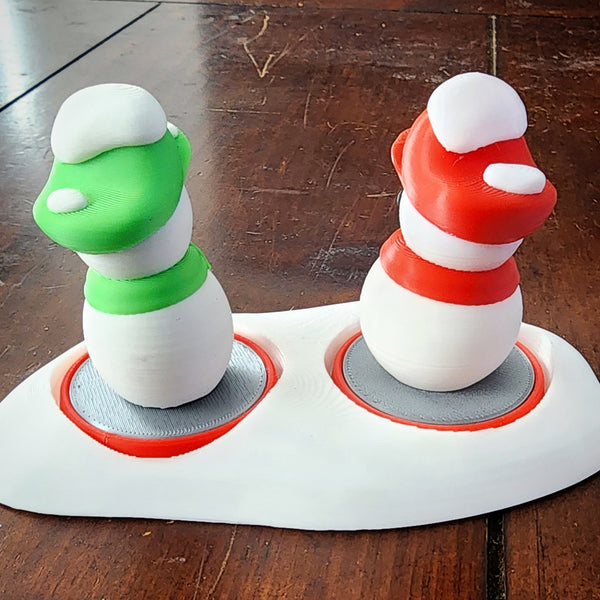 Mario Bros Snowman Custom Amiibo Set