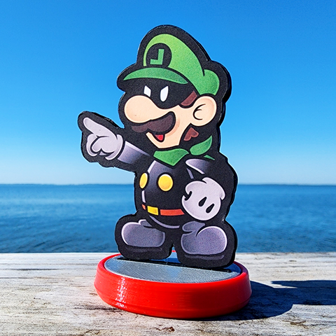 Paper Mario Custom Amiibo - Mr. L